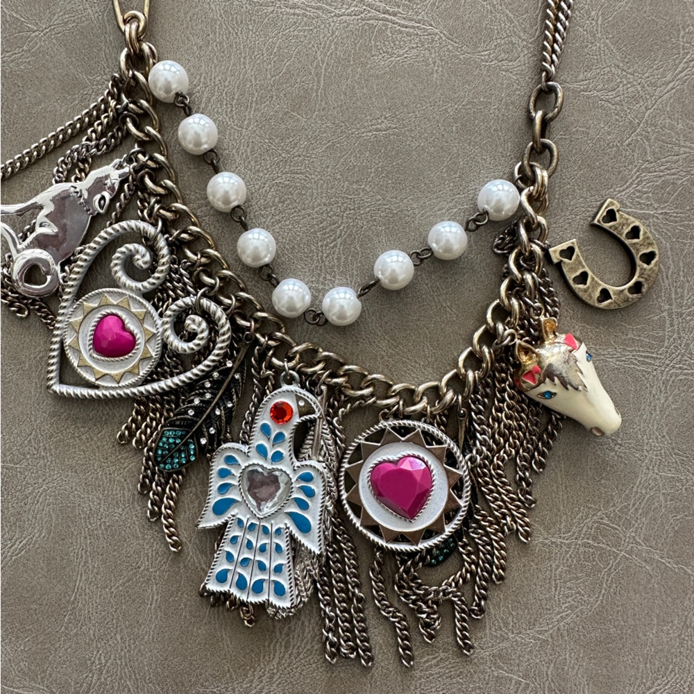 Vintage Betsey Johnson Western Necklace